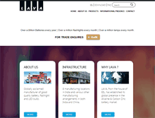 Tablet Screenshot of lavabattery.com